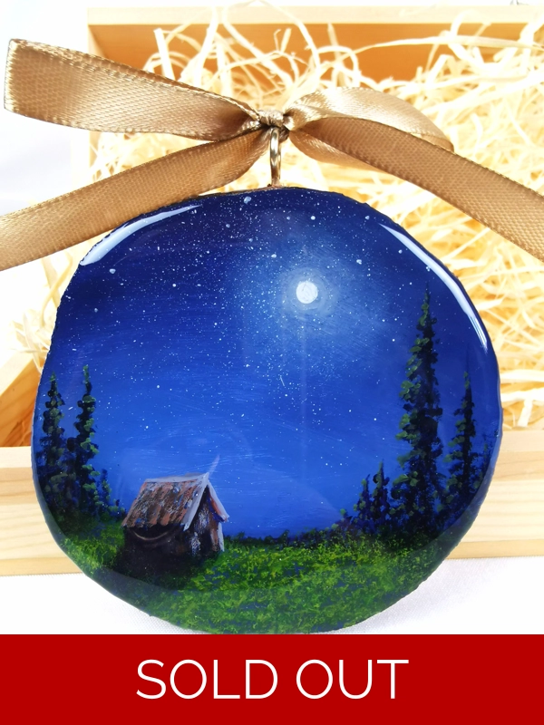 Moon Cabin, Ornament